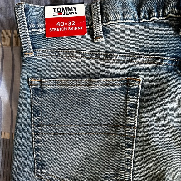 Tommy Hilfiger THFlex Blue Jeans US40x32 Skinny Stretch New - Picture 6 of 8